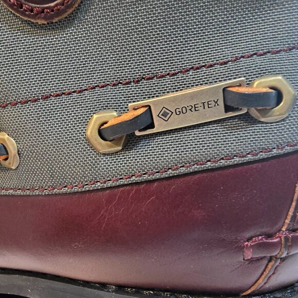 Size 8 - Authentic Handsewn 7 Eye Lug GORE-TEX Boot 'Dark Red' (Timberland) NEW - Picture 2 of 16